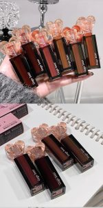 Gege Bear Sweetheart Lip Glaze | 6 Glossy Lip Colors with Heart-Shaped Cap | Korean Style Translucent Lip Gloss for Women | Lightweight Lip Tint with Moisturizing Formula | Lipstick Combo for Girls | Non-Sticky Glossy Finish (05#ROSE BLACK TEA (Rose), 3g) - Image 7