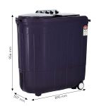 Whirlpool 8.5 Kg 5 Star Semi-Automatic Top Loading Washing Machine (ACE 8.5 TURBO DRY, Purple Dazzle) - Image 2