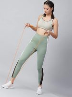 BLINKIN Women's Stretch Fit Mid Rise Stretchable Yoga Pants & Gym Pants Workout with Mesh Insert & Side Pockets (1869) - Image 5