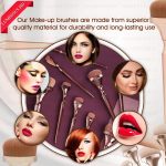 Majestique Premium Makeup Brush Set – Soft Synthetic Hair Brushes for Flawless Foundation, Blending, Eyeshadow & HD Powder – Professional Cosmetic Brush Kit for Women & Makeup Artists - (9 Pieces) - Image 7