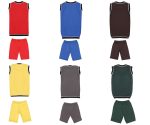 SR Kids Boys Cotton Sleeveless Rib Neck Self Design Tshirts and 3/4 Shorts Multi-Color Pack of 6 - Image 2