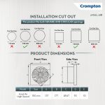 Crompton Axial Air High-Speed Plastic Exhaust/Ventilation Fan (150 mm/6 Inches, White, Pack of 1) - Image 9