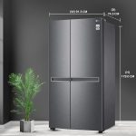 LG 688 L Frost-Free Smart Inverter Compressor Side-By-Side Refrigerator (GC-B257KQDV, Dark Graphite Steel, Multi Digital Sensors and Express Freezing, 2022 Model) - Image 5