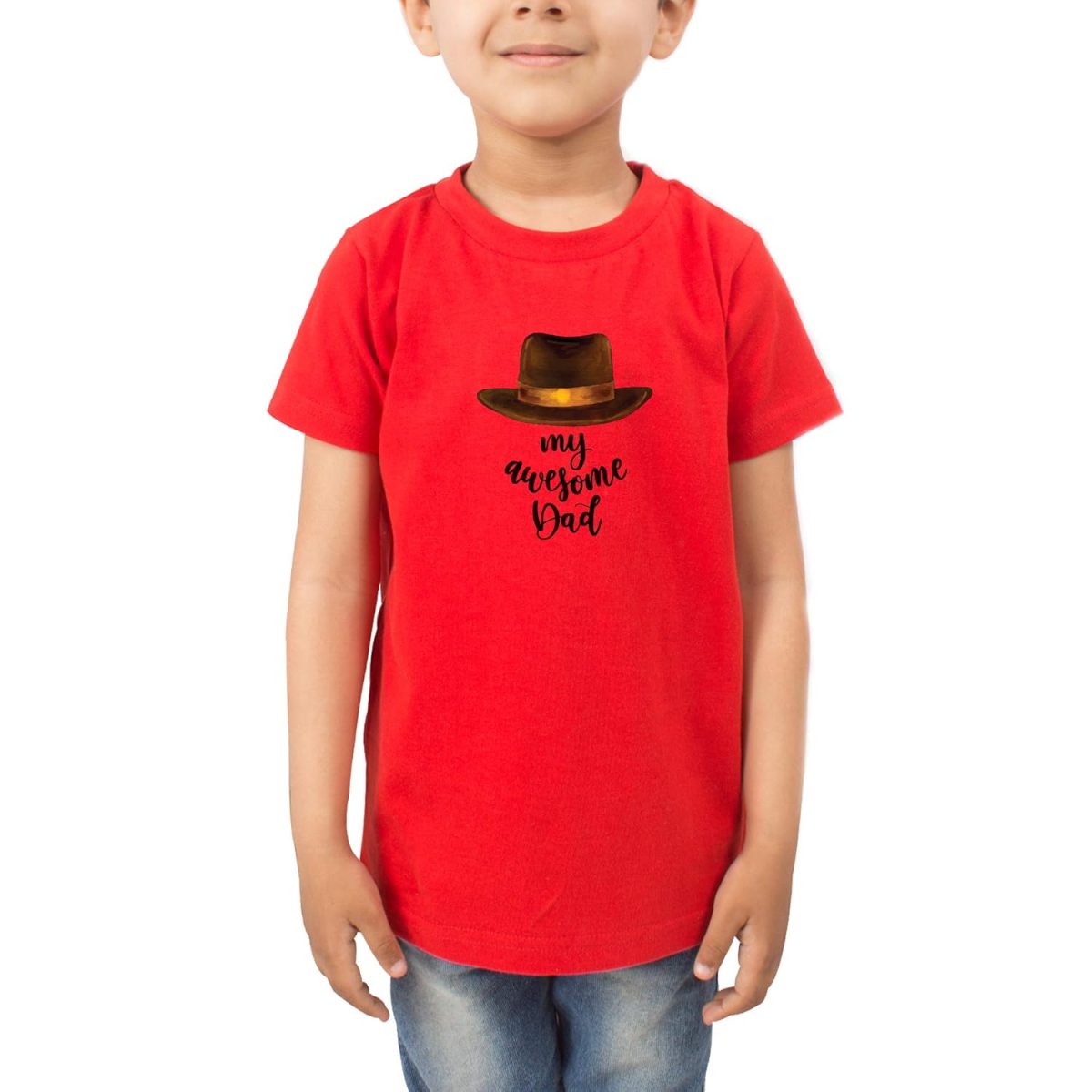 FADE COLLECTION - My Awesome Dad Kids T-Shirt (Boys/Girls) - Image 4