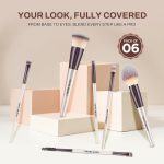 Colors Queen Professional Face & Eye Makeup Brush Set of 6 | Premium Easy to Hold, Ultra Soft Bristles, Face & Eye Makeup Brush Set for Liquid, Cream & Powder Application - Image 2