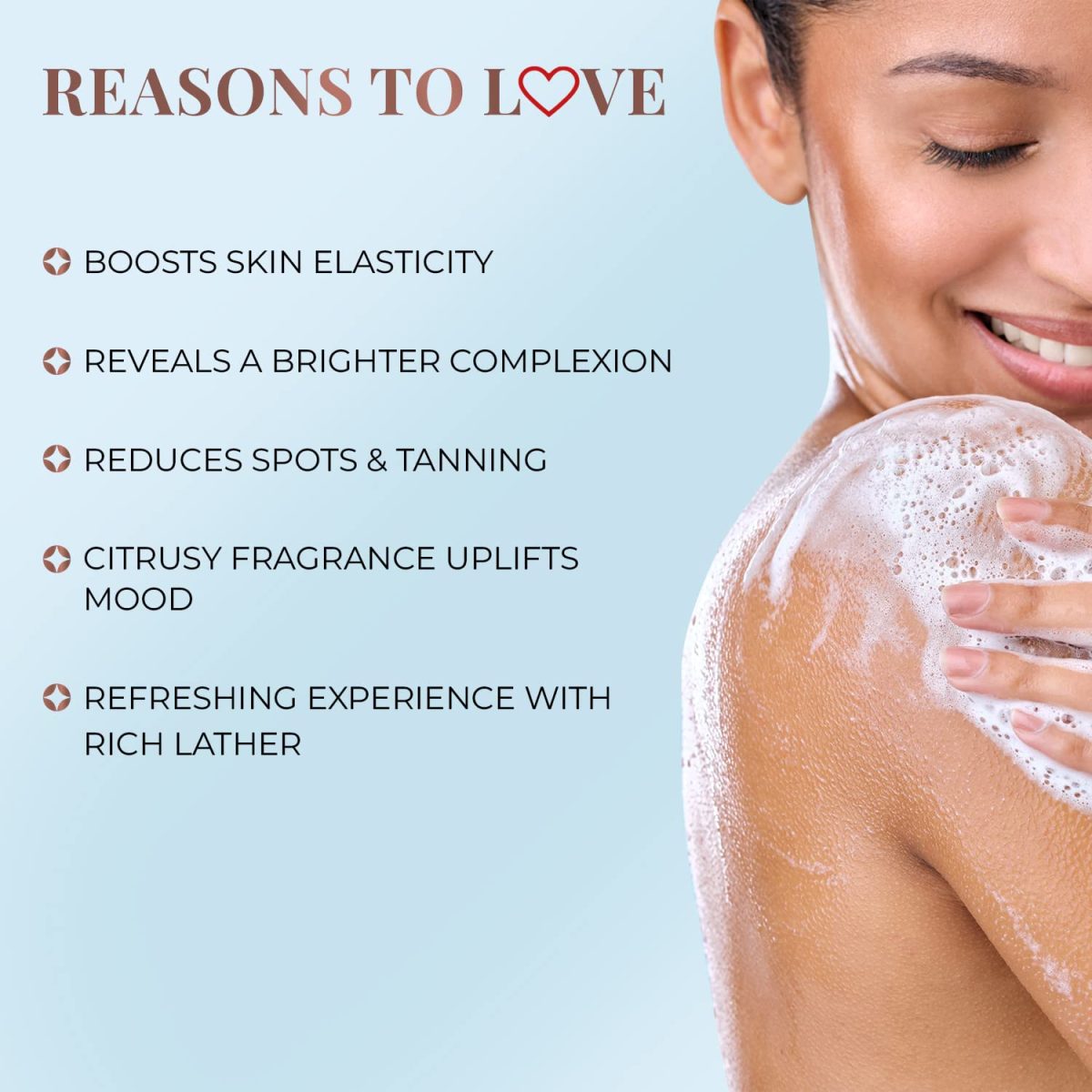 Just Herbs Vitamin C Brightening Body Wash with Lime and Liquorice for Men & Women | Hydrates Skin, Reduces Hyperpigmentation & Maintains pH Level | Suits All Skin Types- 300 ml - Image 3