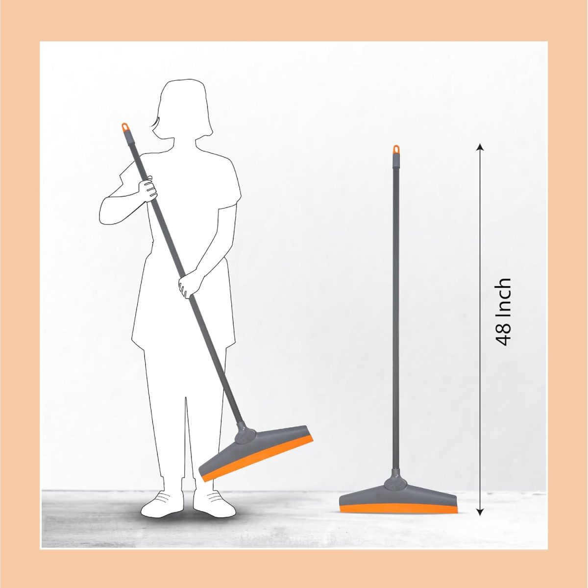Chakaachak Shine Floor Wiper | Plastic & TPE Blade Wiper for Floor & Bathroom Cleaning | Surface Cleaner for Home | Kitchen | Office | Durable Home Cleaning Gadget | Quick Drying | Easy Grip - Image 6