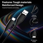 Basesailor Original 60W USB to Micro Fast Charging Braided Cable, Compatible for Galaxy S7/S6/Note/LG/Nexus/Nokia/Kindle/ PS4/Xbox One Controller & Other USB 2.0 Devices,High Speed Data Transmission - Image 5