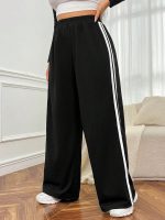 dockstreet Straight Wide fit Long Length Trouser Style Drawstring Trackpant for Women/Trending Sporty Style, Relaxed Casual Pants for Women - Image 7