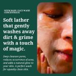 Rustic Art Organic Neem Basil Face Wash Concentrate | Anti acne (pimples), sulphate, paraben free cleanser for women & men | Suitable for teenagers | 50g (Pack of 1) - Image 9