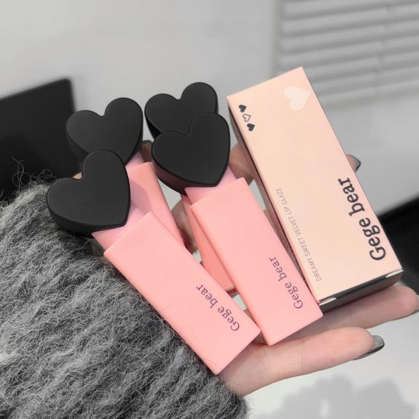 Gege Bear Dreamy Sweet Velvet Lip Glaze | Brown Nude, Baby Pink & Blood Red Shades | Best Lipstick Brand for Women | 6 Cute Shades Makeup for All (02# Bean Paste Sleep Talk, 2.5g)