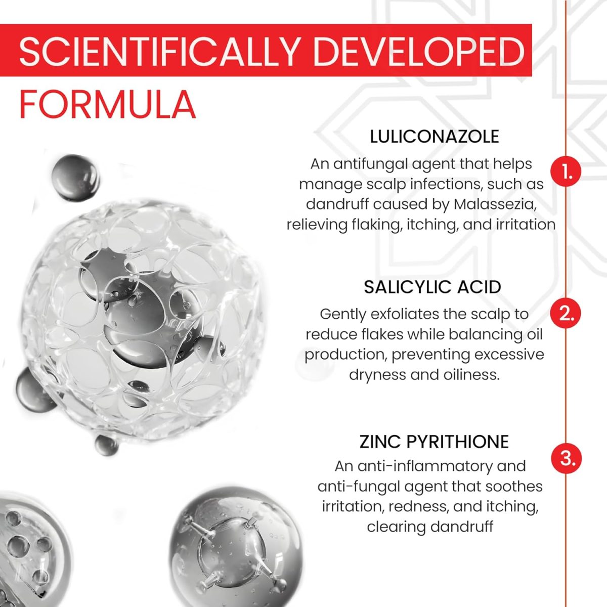 LUPIZOL-ZS Anti Dandruff Shampoo, Reduces Dandruff Upto 100% and Scalp Irritation, Strengthens and Softens Hair, With Luliconazole, Dermatologically Tested, All Hair Types, For Men and Women, 100ml. - Image 8