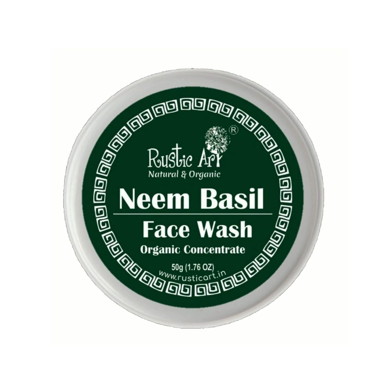 Rustic Art Organic Neem Basil Face Wash Concentrate | Anti acne (pimples), sulphate, paraben free cleanser for women & men | Suitable for teenagers | 50g (Pack of 1) - Image 3