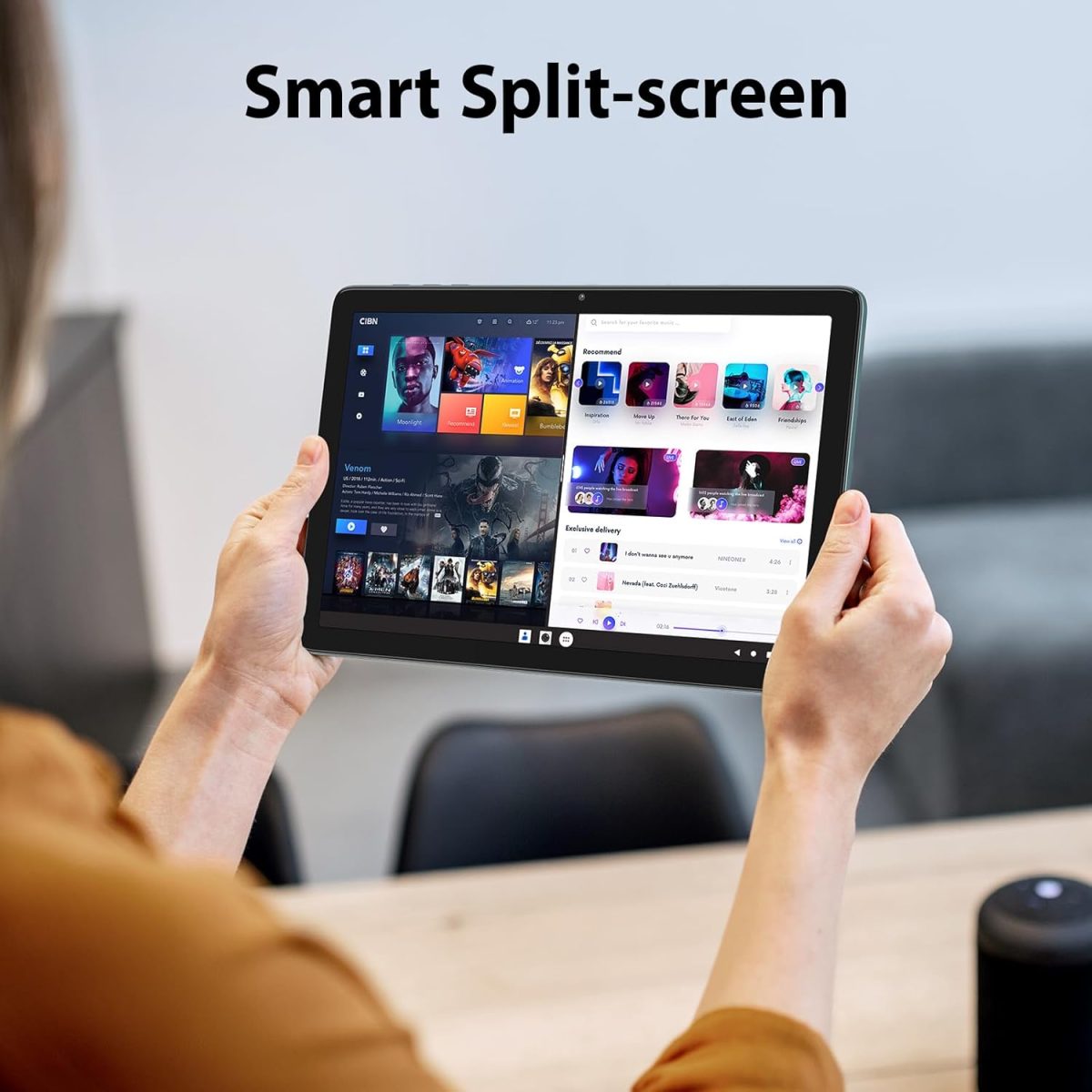 xiskt 10.1" Android Tablet, 14 Android Tablet, 8 (4+4) GB and 128GB Storage (Expansion to 512GB), Dual Camera 13MP + 5MP, 6800mAh, WiFi, Bluetooth 5.0, GPS, Charging - Image 7