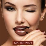 Blue Heaven Cookie & Souffle Matte Lipstick for Women, Long lasting Liquid lipstick, Enriched with Cocoa Butter & Rosehip Oil, Softening & Nourishing Lip color - Fudge Fantasy, 3.2ml - Image 9