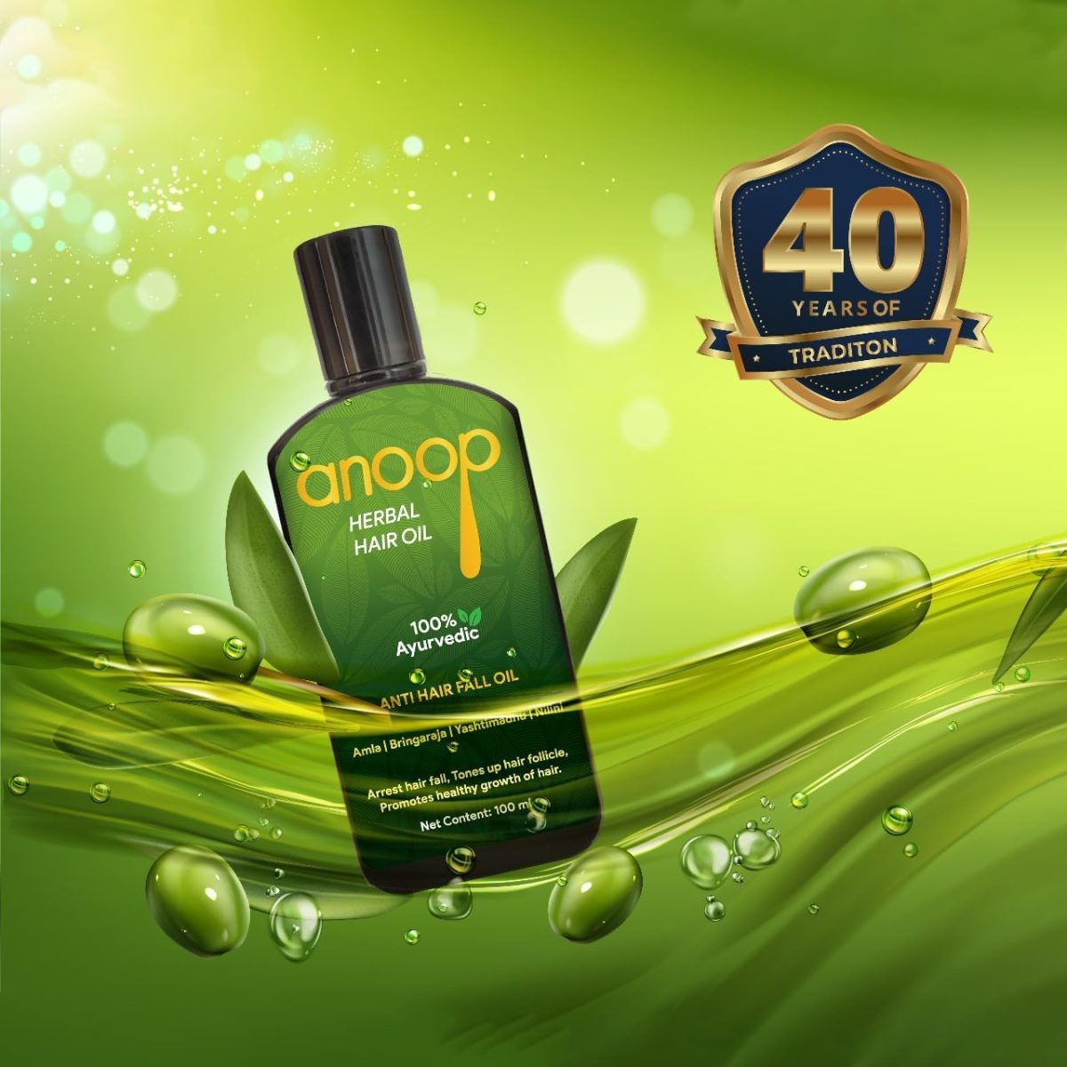 Anoop Herbal Hair Oil-100 ML - Image 8