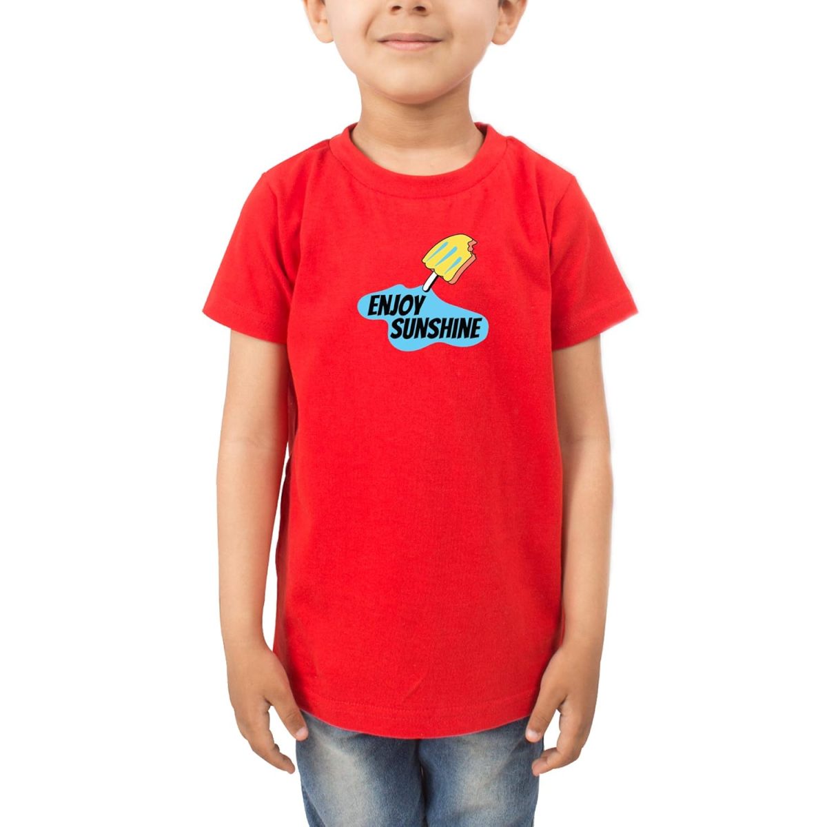 FADE COLLECTION - Enjoy Sunshine Kids T-Shirt (Boys/Girls) - Image 4