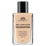 INTIMIFY Ultra Glow Foundation With Matte Finish, for Face Makeup, Oily and Dry Skin, Water Proof & SPF 25 - 10 ml