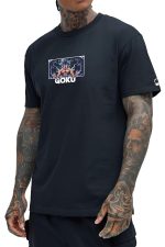 PeaceOut Anime Printed T-Shirt, Goku Design, Black, Men's - Image 4