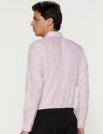 Peter England Men's Classic Sophisticated Self-Checkered Formal Slim Fit Full Sleeve Shirt | Wonder Fabric | Cotton-Rich - Image 2