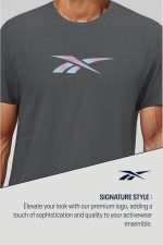 Reebok Men's Printed Regular Fit T-Shirt - Image 6