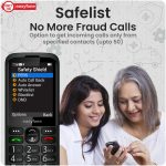 easyfone Elite 4G Phone for Seniors | 2.8" Big Screen | Loud Sound | Big & Talking Buttons | Dock Charger | SOS | Photo Speed Dial | Remote App Setup by Caregivers | USB-C | FM | Customizable Menu - Image 4
