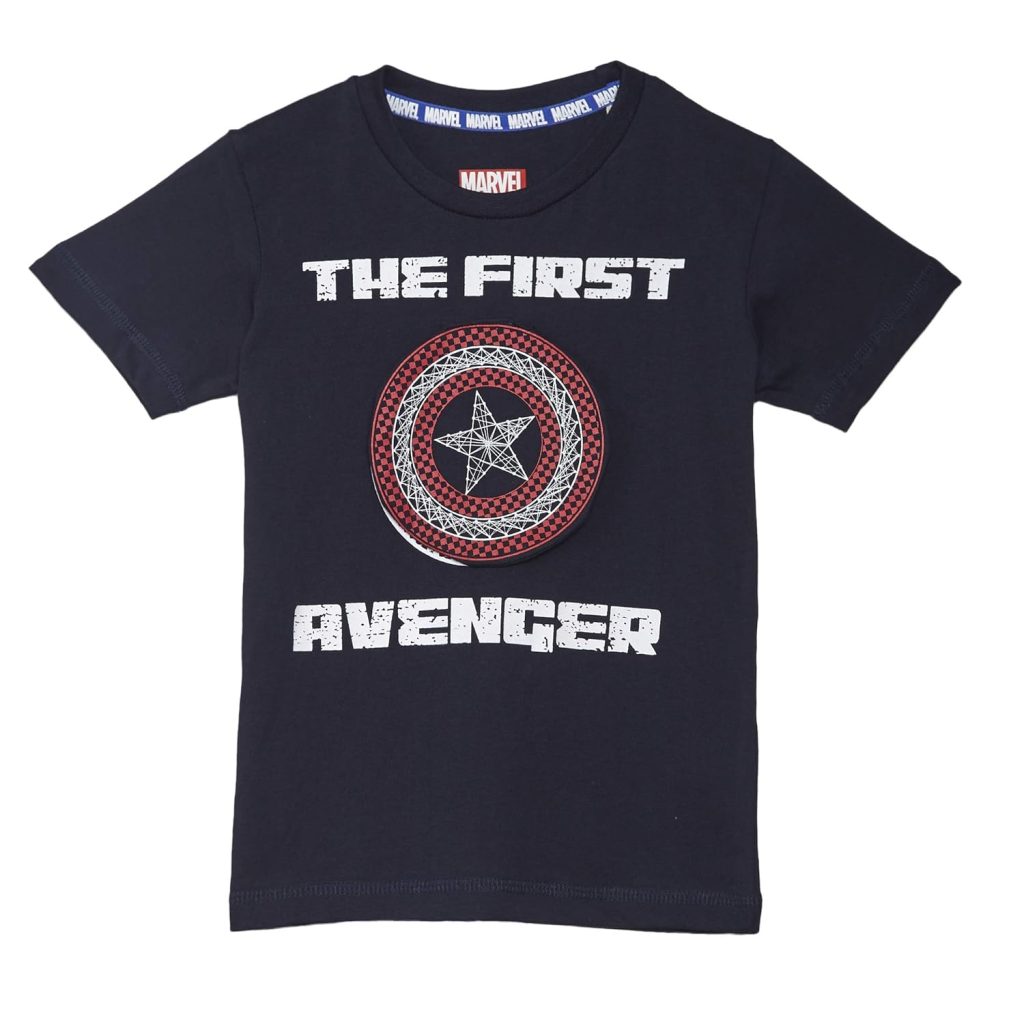 Captain America By Kidsville Regular Fit Boy T-Shirt