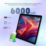 weelikeit Android Tablet, 10.1 Inch Tablet with 1280 x 800 IPS HD Touchscreen, 8GB RAM + 128GB ROM (up to 1TB), 6000mAh Battery, Wi-Fi 5G, Bluetooth 5.0, Dual Camera - Image 3