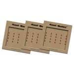Comet Busters Basic Maroon Tear Drop Bindis (3 mm) (BIN786PACK) (BIN786-3)