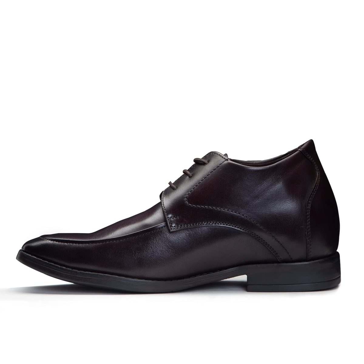 Celby Brown Formal Premium Leather Shoes with a Hidden Heel of 7.5 CM Discreet shap Dress Elevator Shoes - Image 2