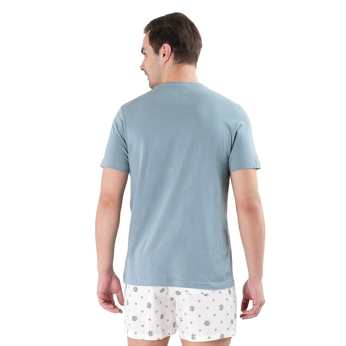 U.S. POLO ASSN. Men's Cotton Regular Fit Crew Neck Brand Print Le001 Lounge T-Shirt - Pack of 1 - Image 3