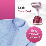 INALSA Garment Steamer for Clothes/fabric, Steam Iron -Vertical & Horizontal Steaming up to 20g/min, Travel Iron, 1200 Watt, 260 ml Water tank & 20 sec Fast Heating,1 Yr warranty,White/Pink (Steamax) - Image 7