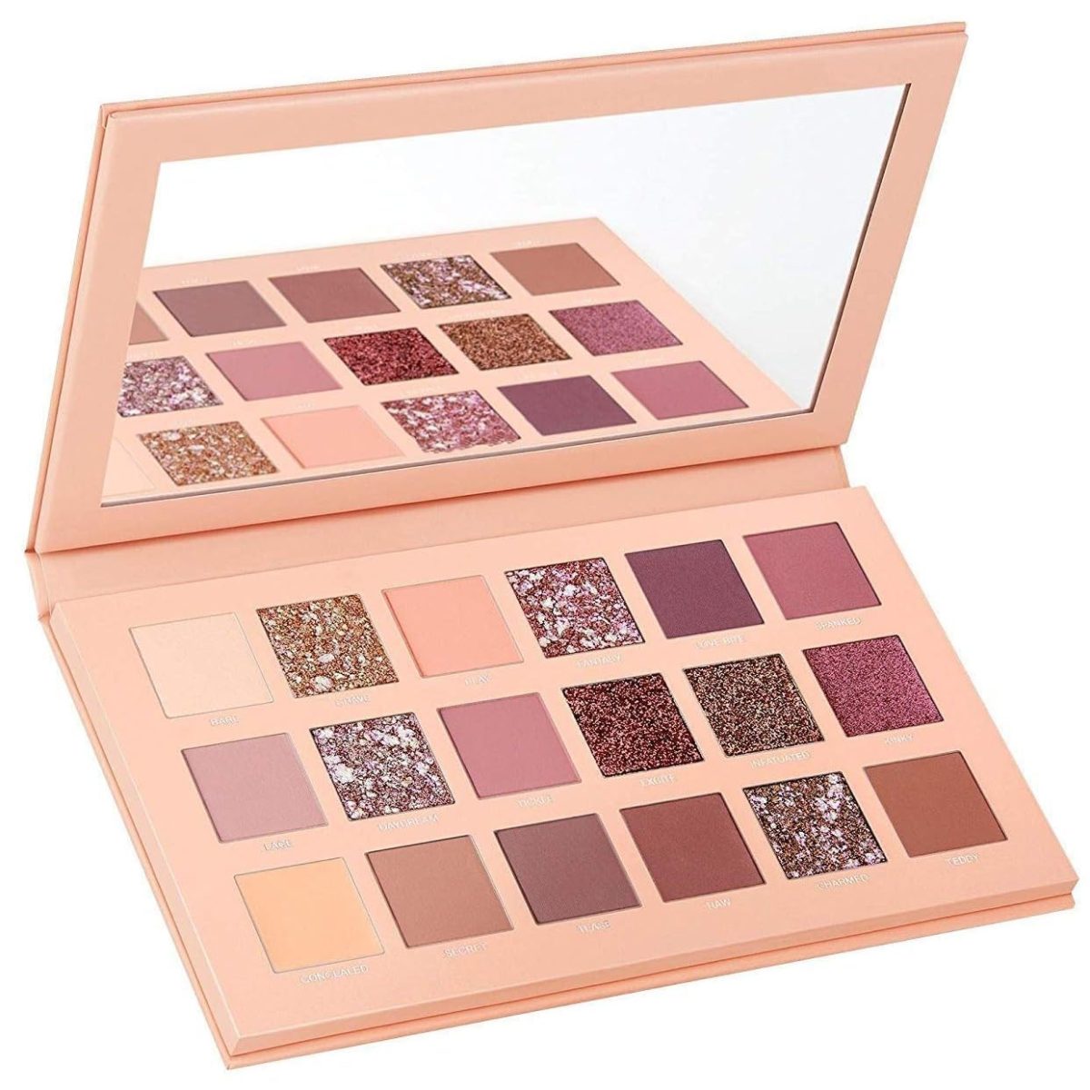 LA OTTER Nude and Rose Gold Eyeshadow Palette Combo, Shimmery Finish - Image 2