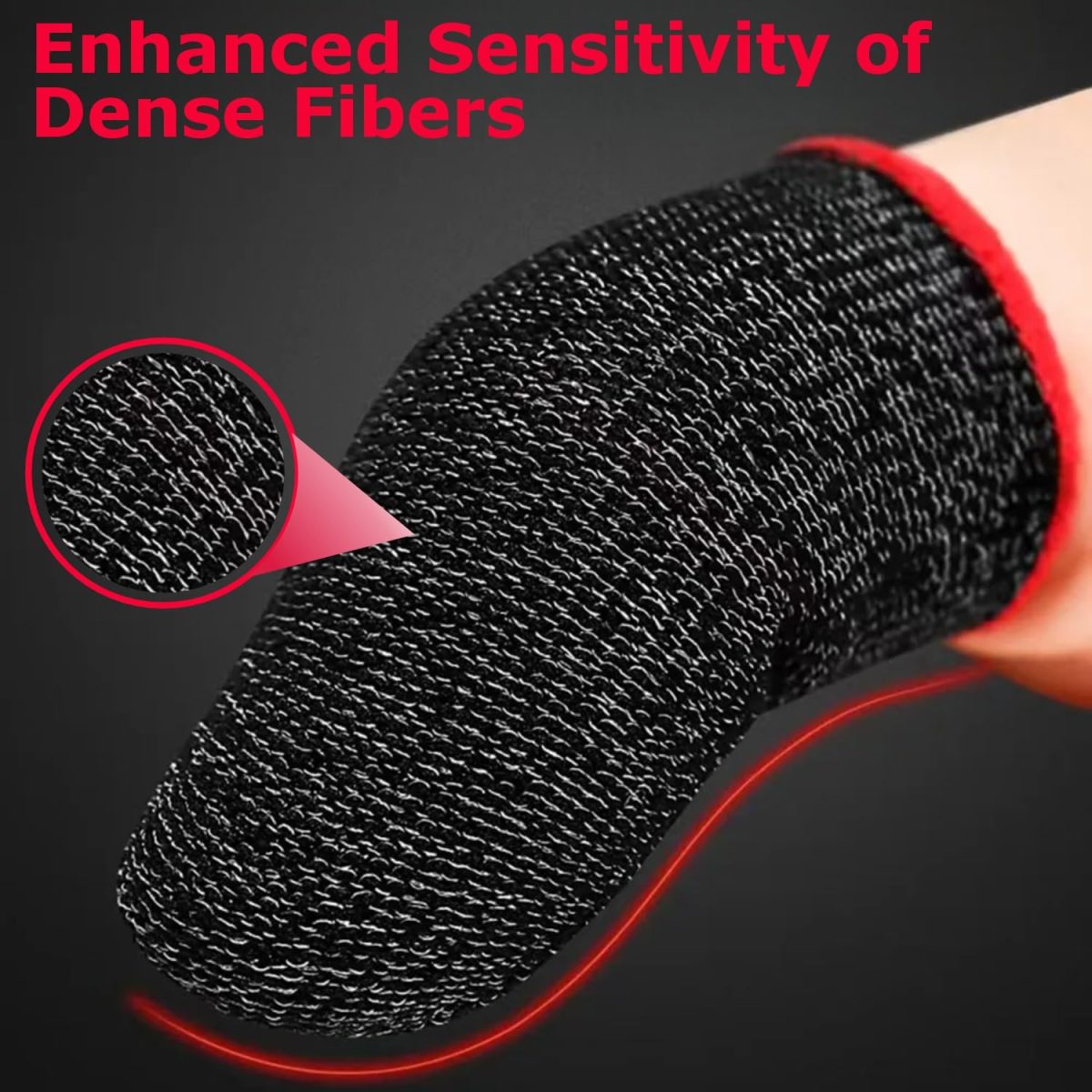 Humble Gaming Thumb & Finger Sleeves – Anti-Slip, Sweat-Proof, High Precision for PUBG, COD, Freefire & Other Mobile Games – Breathable, Washable & Universal Fit – 2 Pairs (4 Pcs) - Image 4