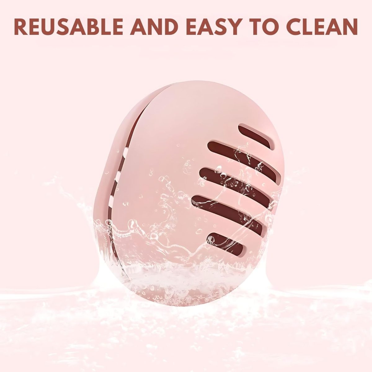 Hian Silicone Makeup Sponge Holder for Travel, Double-Sided Breathable & Shatterproof Beauty Blender Case for Women & Girls, Cosmetic Storage for Sponges Sponge Holder (Pink Color) - Image 5