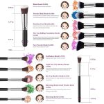 Zirak Soft Bristle 10 Pcs Black Makeup Brushes Set for Makeup - (Pack of 10) - Image 3