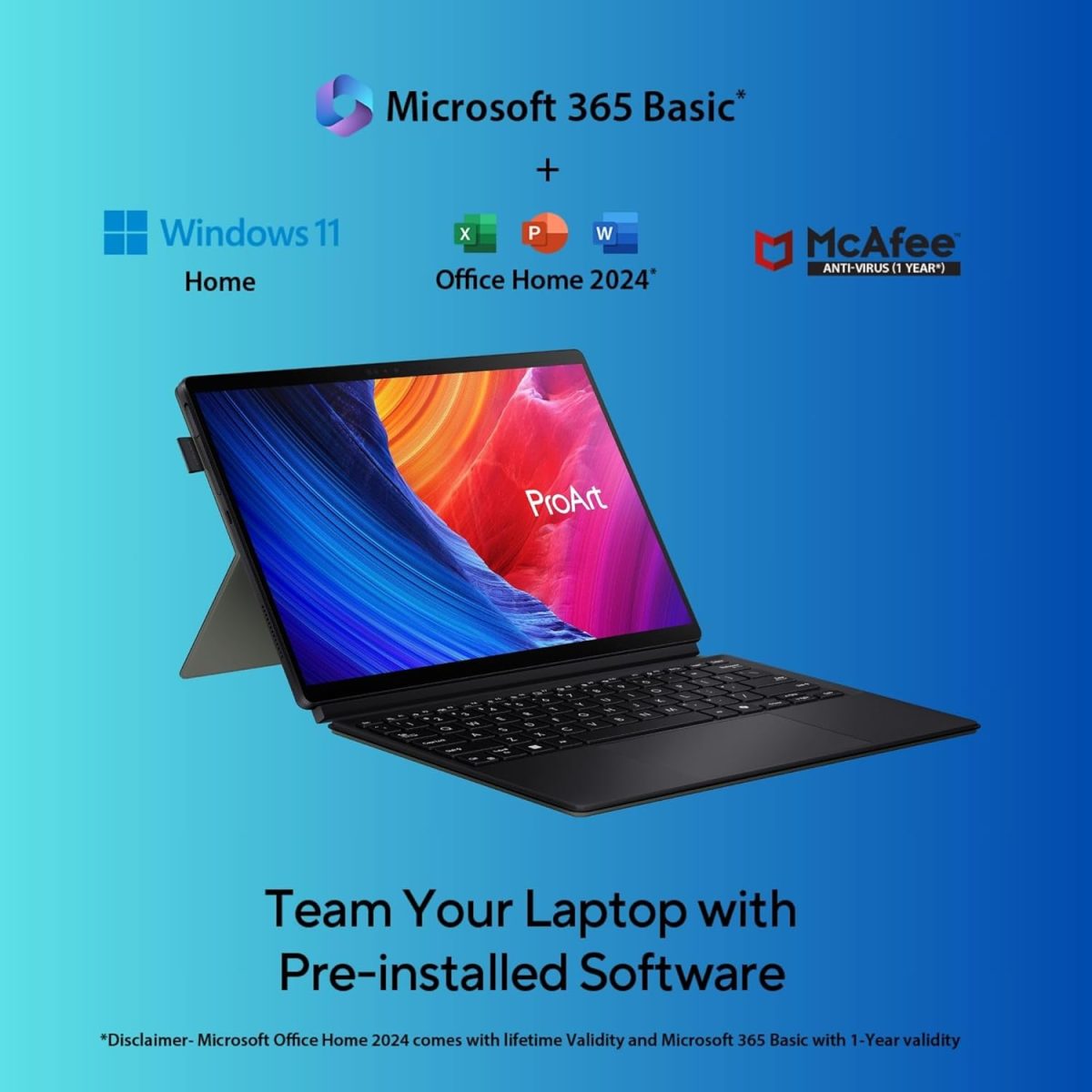 ASUS ProArt PZ13, 13.3" Touch Screen 3K OLED, Snapdragon X Plus, (16GB RAM/1TB SSD/Qualcomm Adreno iGPU/Windows 11/M365 Basic (1Year)*/Office Home 2024/Nano Black/0.85 Kg), HT5306QA-LX402WS - Image 8