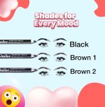 Dazller Eyebrow Pencil with Sharpener|Water-Resistant|Long Stay|Creamy Wax Formula|Infused with Carnauba & Castor Oil|Brown-1|Pack of 6|9g - Image 4
