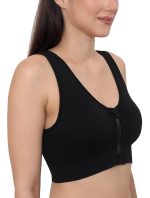 GLAMORAS Women Nylon Elastane Lightly Padded Non Wired U Back Sports Bra | Seamless Stretchy Low Impact Yoga Workout Bra with Removable Pads - Size- Small to 4XL - Image 3