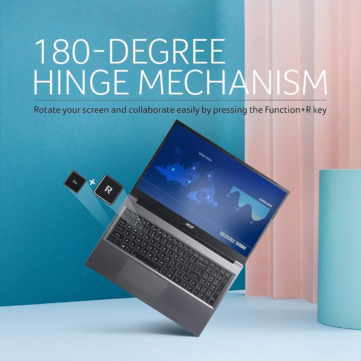 Acer Aspire Lite 11th Gen Intel Core i5 Premium Metal Laptop (8GB RAM/512GB SSD/Intel Iris Xe Graphics/Windows 11 Home) AL15-51, 39.62cm (15.6") Full HD Display, Metal Body, Steel Gray, 1.59 Kg - Image 4