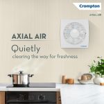 Crompton Axial Air High-Speed Plastic Exhaust/Ventilation Fan (150 mm/6 Inches, White, Pack of 1) - Image 2