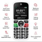 easyfone Udaan2 1.8" Display with 20+ Senior Citizen Friendly Features Like Loud Sound, Photo Speed dial, Simple menu, SOS, Incoming Call Restriction, Auto-Call Recording, Dual SIM, White - Image 2