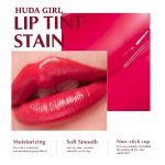MR. HUDA Korean Style Liquid Glossy Lip And Cheek Tint With Watermelon, Strawberry, Rose Fragrance, Nourishing & Long-Lasting. Smudge & Waterproof Cheeks Blusher For Women (Dark Pink) - Image 3