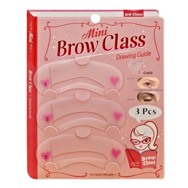 [Ear Lobe & Accessories] Reusable Eyebrow Shaping/Grooming | Make Up Template | Stencil Sticker Card, 3 Pcs