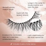 Ardell Naked Lash 421 MultiPack Soft, Extra-Lightweight Fibers False Eyelash for Women, Brighter & Rounder Style False Eyelash for Girls, Bendy, Comfy Invisiband Eyelash - Image 4