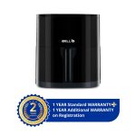 iBELL AEROFRY420DM Air Fryer 4.2 Litre - 1500W with Multiple Cooking Options, Dishwasher Safe, Non-stick Coating & Adjustable Temperature Control (Black) - Image 2