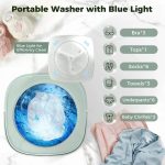 SeMi AuToMaTiC FoLdInG 9L SmAlL MiNi WaShInG MaChInE WiTh DrYeR DeEp CLeAnInG FoR UnDeRwEaR WaShINg MaChInE SeMi AuToMaTiC A15 - Image 9