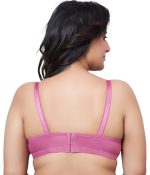 PLUMBURY Women's Lightly Padded Plus Size Everyday Bra,Black,Size 40B-44B - Image 4