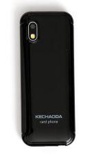 Kechaoda K33 Slim Card Size Light Weight and Stylish Dual Sim GSM Mobile Phone With External Memory Slot 1.44 Inch Display Rear VGA Camera With Flash Light Bluetooth Dialer 800 mAh Big Capacitive Battery 3.5 mm Audio Jack (Only Mobile Phone & Charging Cable in Box, NO CHARGER OR EARPHONE) (Black) - Image 2