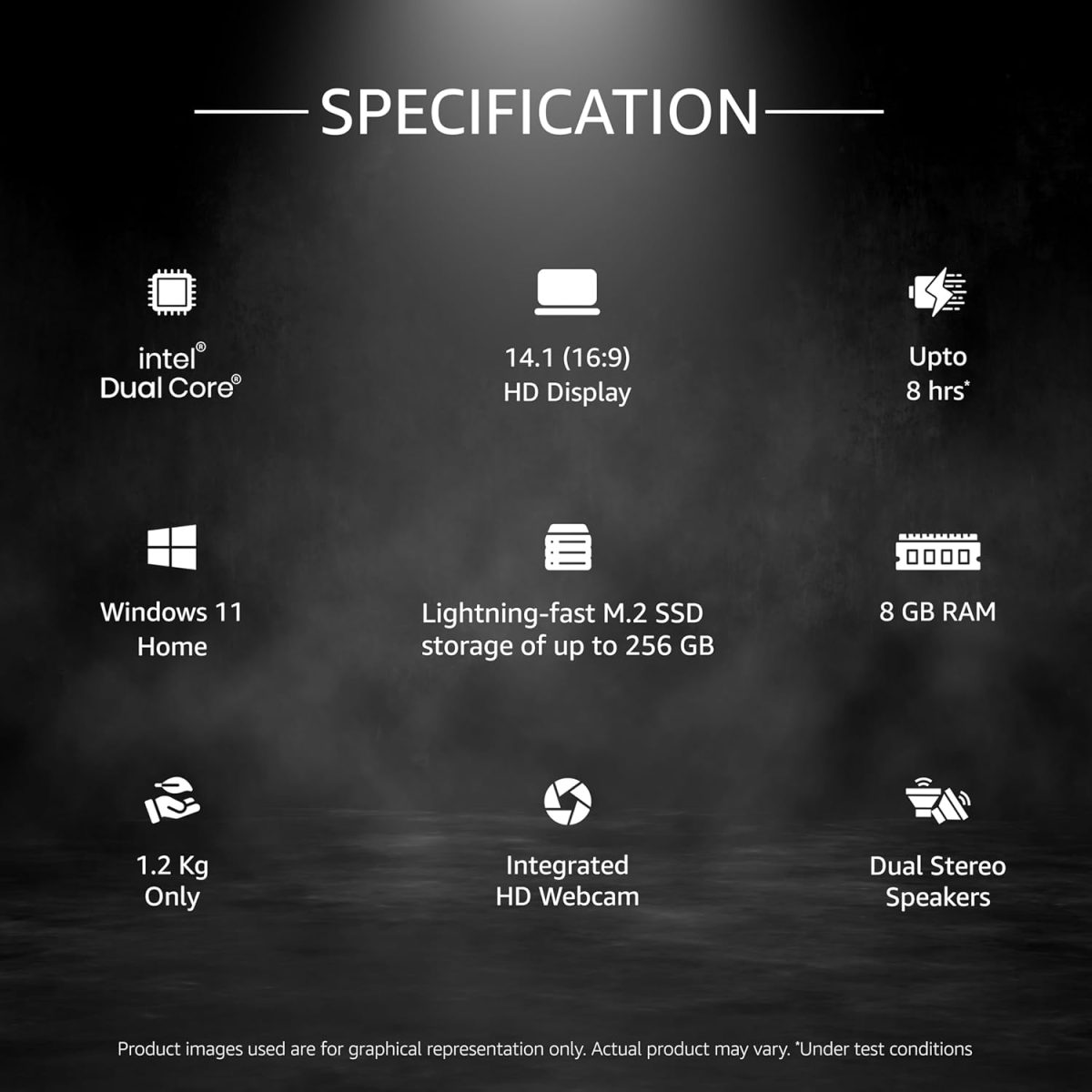 FUTOPIA Ultimus Lite Intel Celeron Dual Core N4020 - (8 Gb/256 Gb Ssd/Windows 11 Home) Nu14U4Inc54Bn-Cs Thin and Light Laptop (14.1 Inch, Cloud Silver) - Image 2